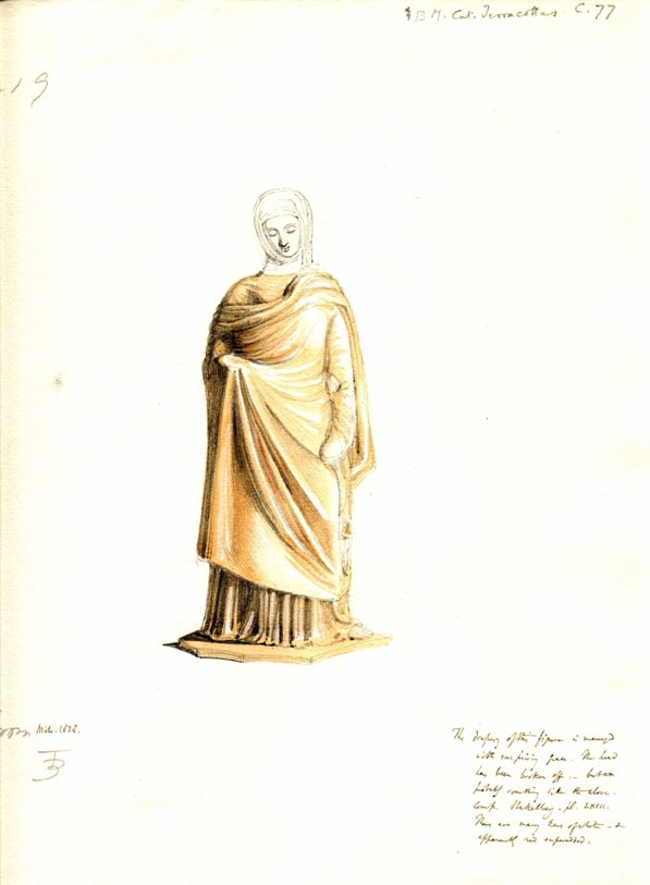 219 statue of a veiled female figure